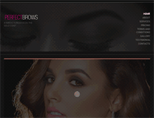 Tablet Screenshot of perfectbrows.com.au